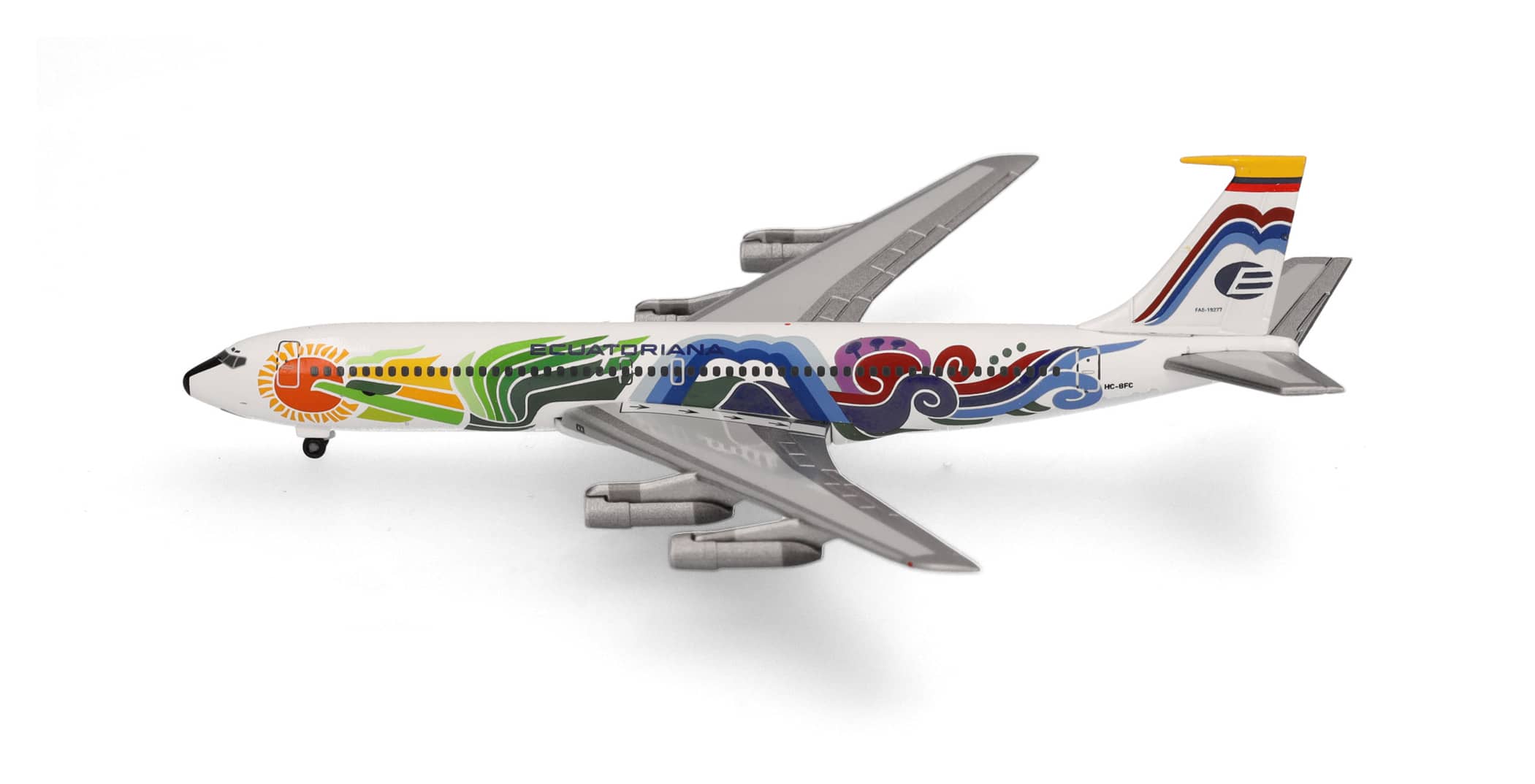 Avion Miniature Herpa 1/500 - Boeing 707-300 Jet Cargo Ecuatoriana - Collection
