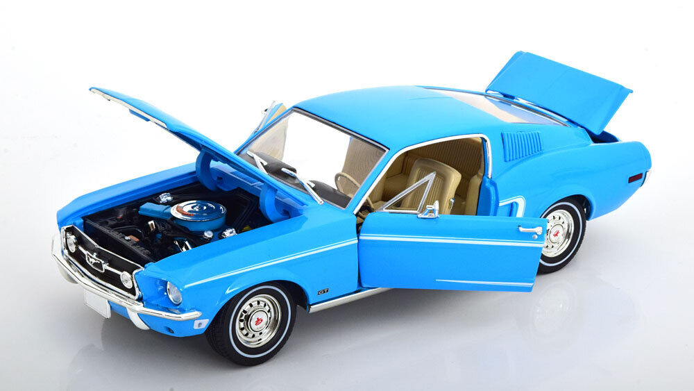 FORD RAINBOW OF COLORS SIERRA BLUE 1968 FORD MUSTANG FASTBACK