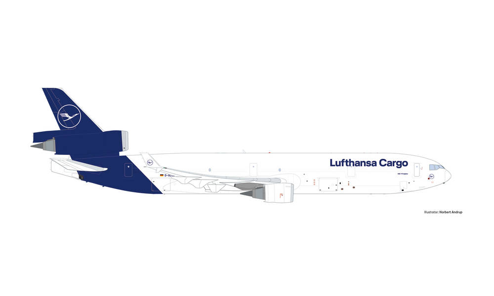 MCDONELL DOUGLAS MD-11F LUFTHANSA CARGO HERPA 1/500°