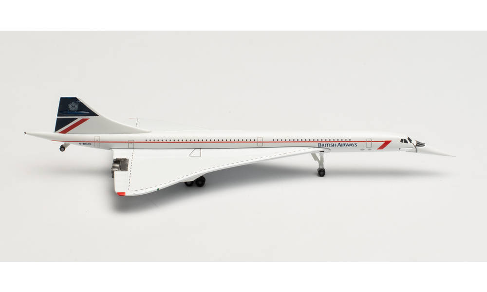 AÉROSPATIALE-BAC CONCORDE "LANDOR COLORS" BRITISH AIRWAYS HERPA 1/500°