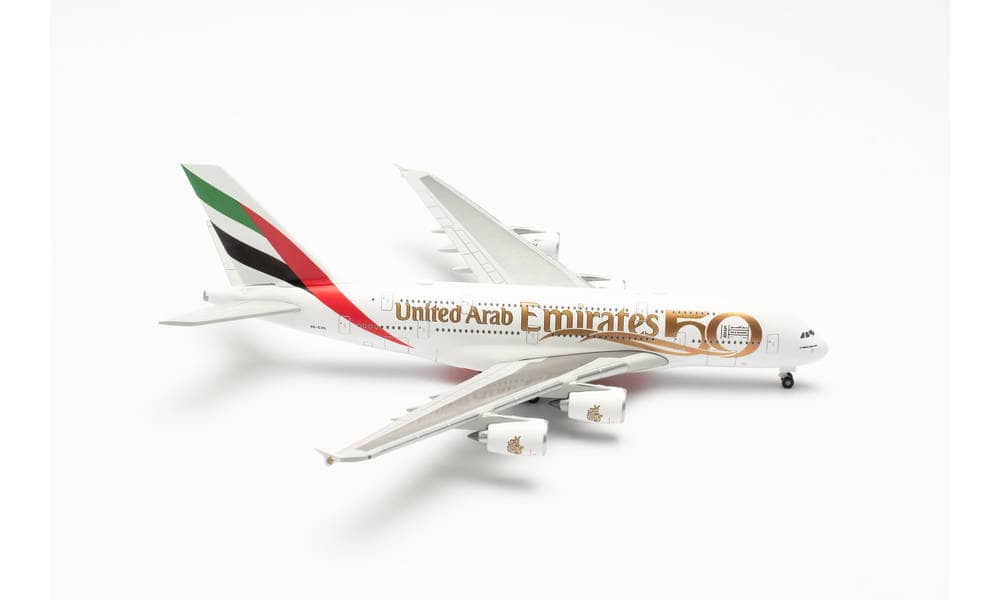 Maquette Avion HERPA Airbus A380-800 Emirates Year Of Tolerance - Échelle 1/200