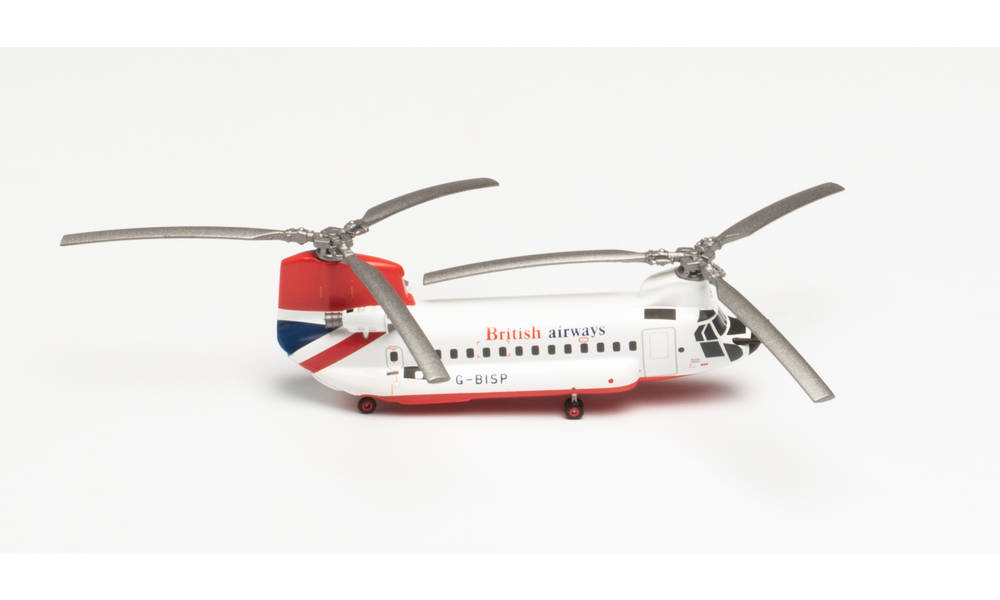 BOEING 234 CHINOOK BRITISH AIRWAYS HERPA 1/200°