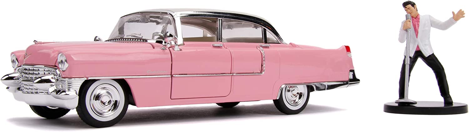 CADILLAC FLEETWOOD PINK ELVIS PRESLEY JADA 1/24°