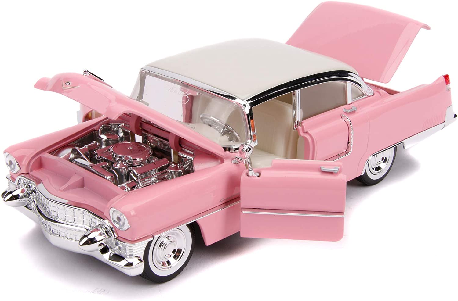 CADILLAC FLEETWOOD PINK ELVIS PRESLEY JADA 1/24°