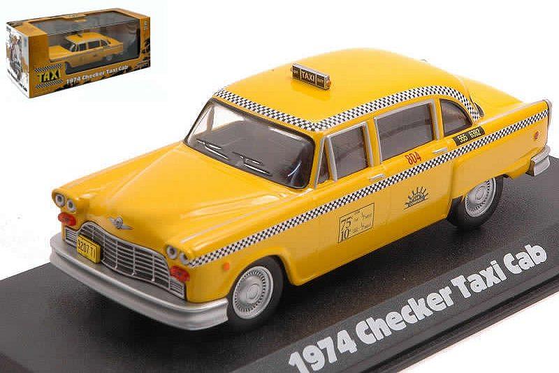 CHECKER TAXI CAB 1974 JAUNE GREENLIGHT 1/43°