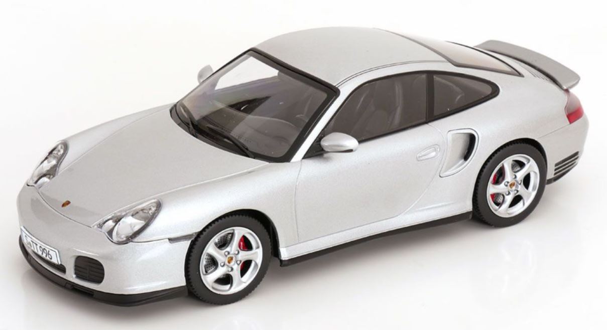 Porsche 911 (996) Turbo 2000 silver Kk Scale 1/18