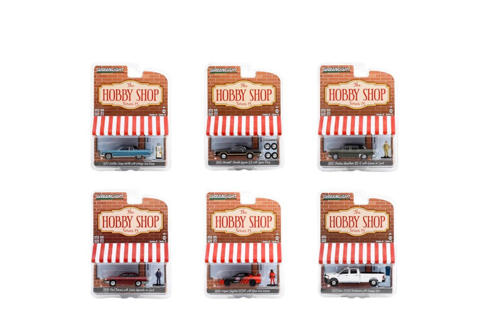 SET DE 6 VEHICULES SERIE 13 GREENLIGHT 1/64°