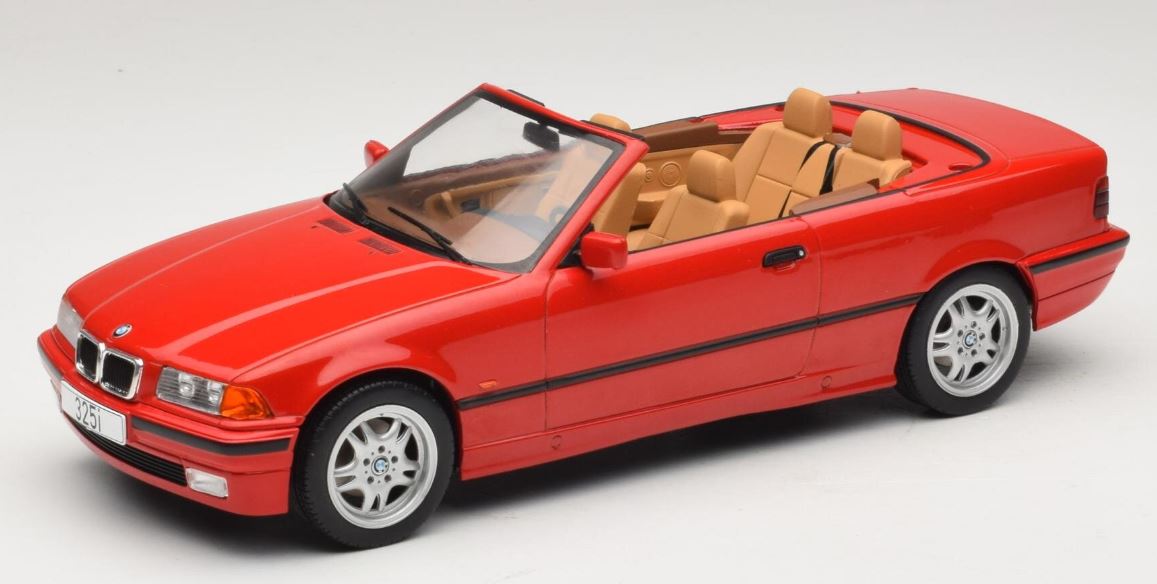 BMW 3 Series E36 Cabriolet Rouge ModelCar 1/18