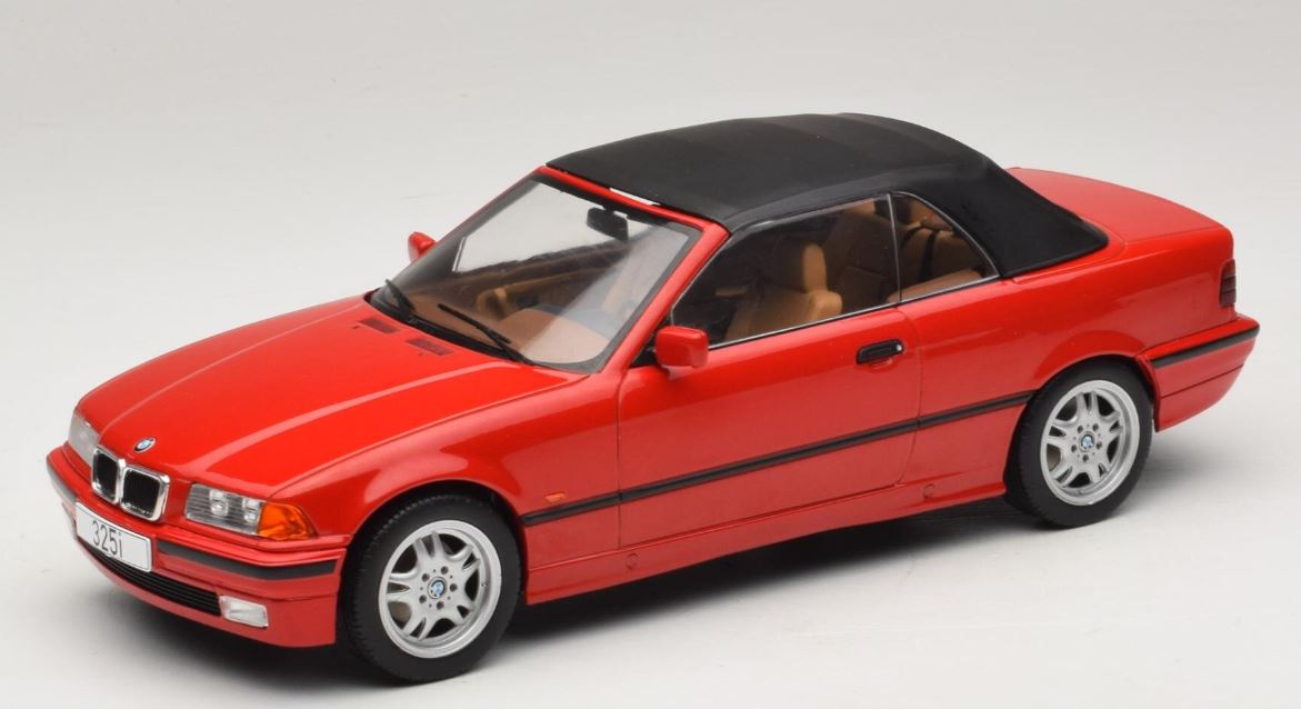 BMW 3 Series E36 Cabriolet Rouge ModelCar 1/18
