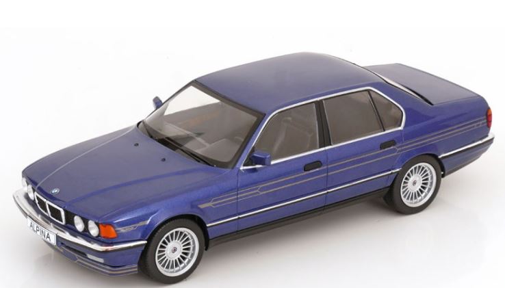 BMW E32 Alpina B11 3.5 1992 dark blue Model Car 1/18