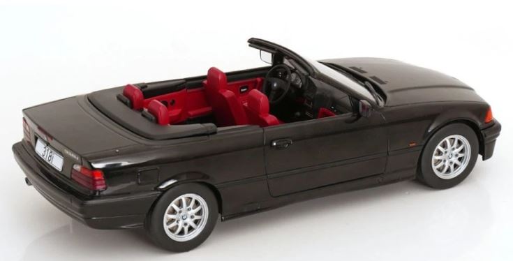 BMW E36 Cabriolet 1996 Black Model Car 1/18