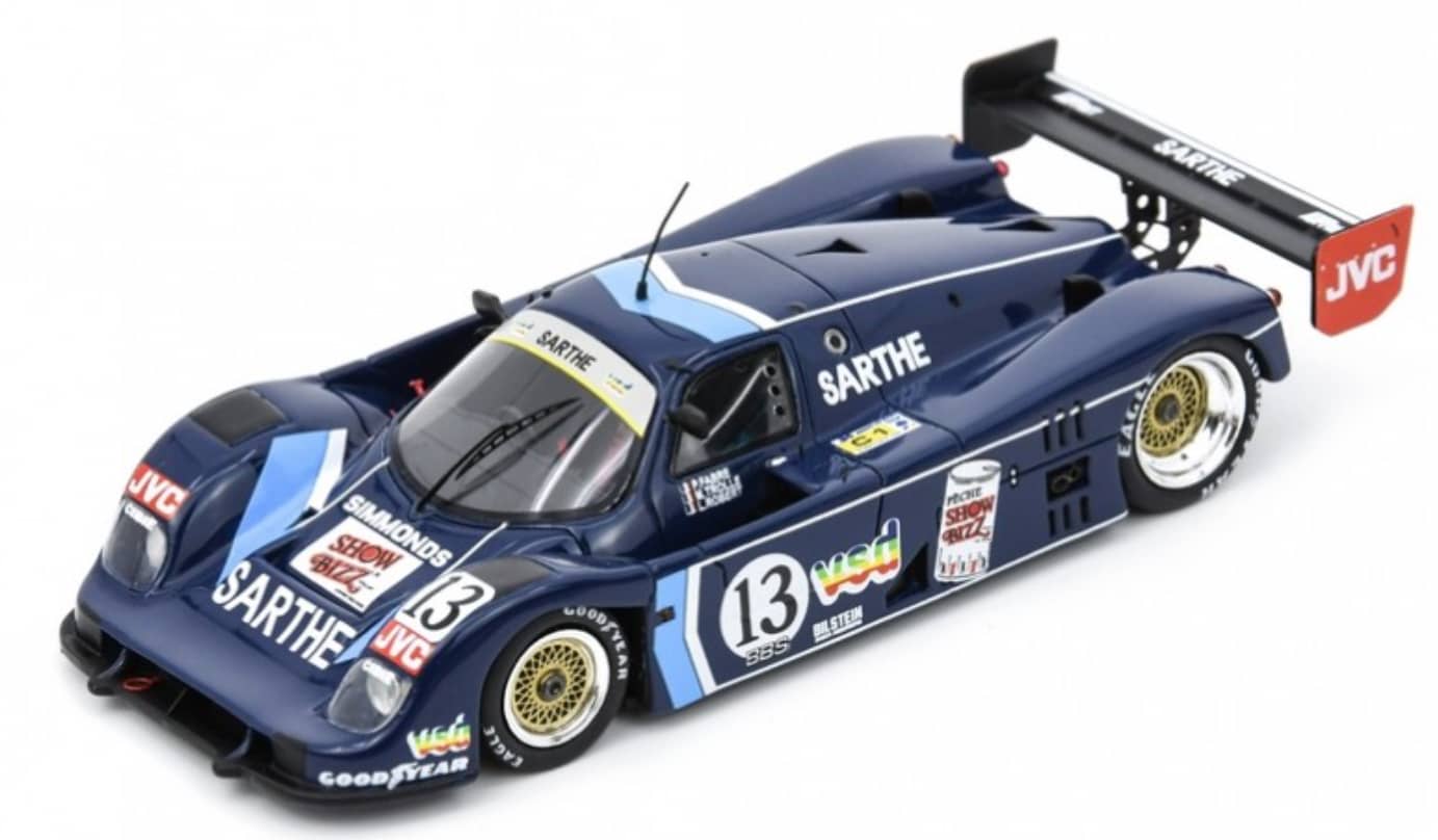 Miniature Spark 1:43 Cougar C28 N°54 24H Du Mans 1992 - état Excellent