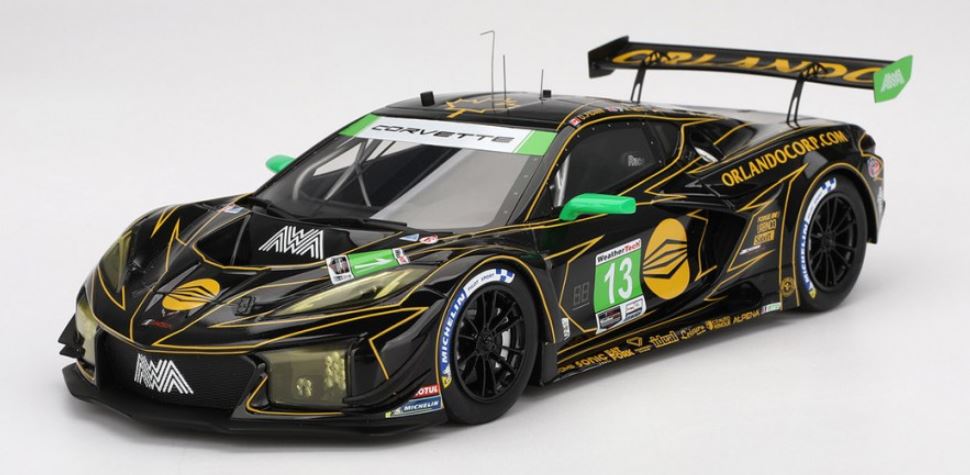 CHEVROLET Corvette Z06 GT3.R N°13 AWA 24H Daytona 2025 O. Fidani - M. Bell - L. Kern TOP SPEED (1/18)