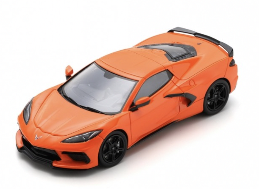 CHEVROLET CORVETTE C8 ORANGE 2020 SPARK 1/43°