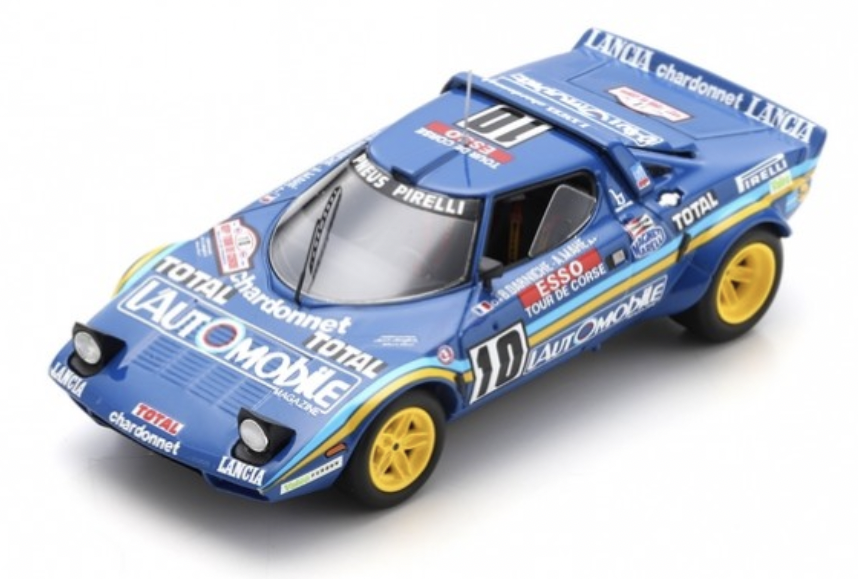 LANCIA STRATOS HF N°10 VAINQUEUR TOUR DE CORSE 1981 SPARK 1/43°