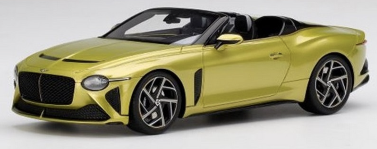 BENTLEY MULLINER BACALAR JAUNE TOPSPEED 1/18°