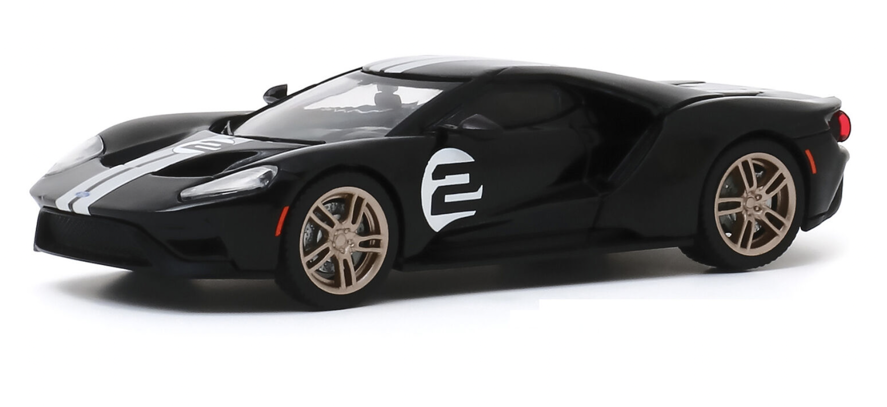 FORD GT '66 HERITAGE EDITION BLACK 2017 GREENLIGHT 1/43°