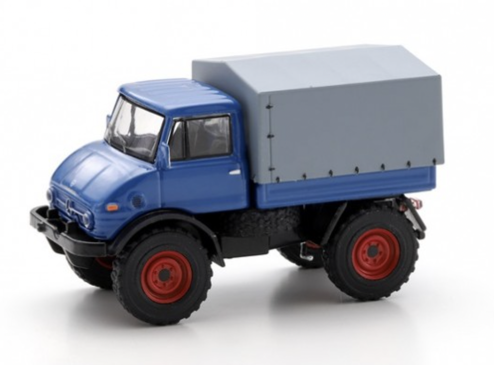 MERCEDES-BENZ UNIMOG U 406 BLUE SCHUCO 1/64°