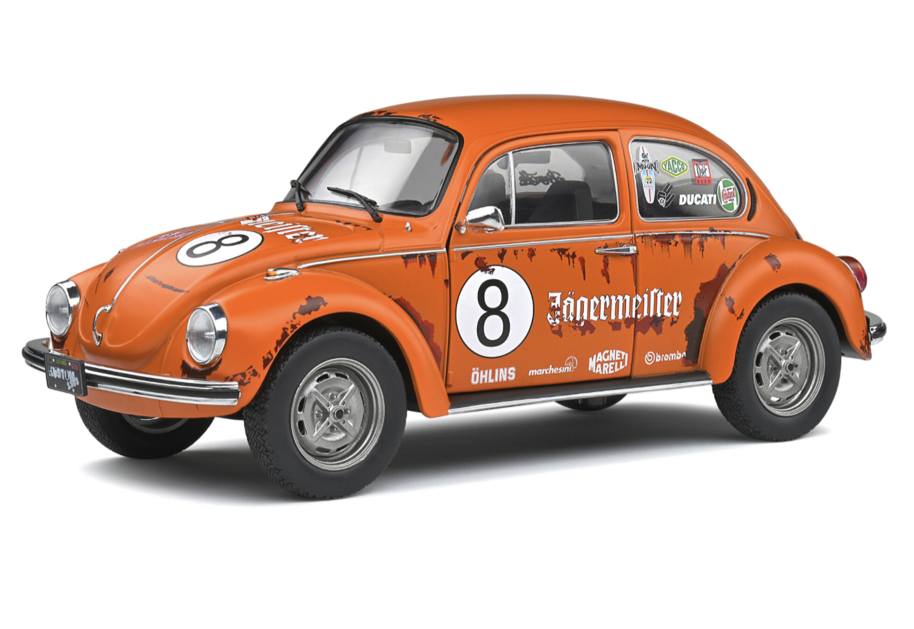 VOLKSWAGEN BEETLE 1303 N°8 ORANGE SOLIDO 1/18°