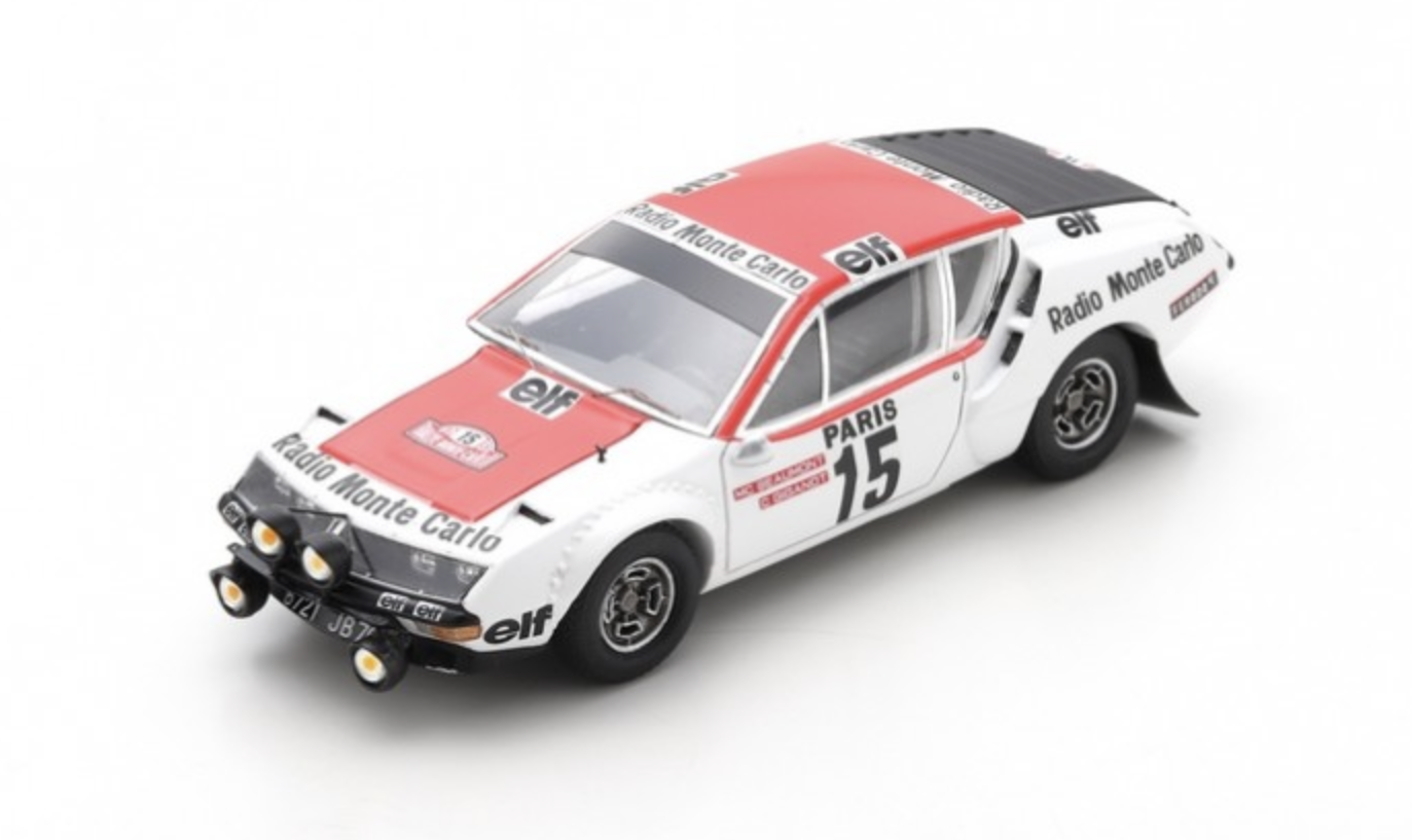 ALPINE A310 N°15 RALLYE MONTE CARLO 1976 SPARK 1/43°