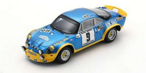 ALPINE A110 TURBO N°9 VAINQUEUR CRITERIUM DES CEVENNES 1972 THENER - CALLEWAET SPARK 1/43°