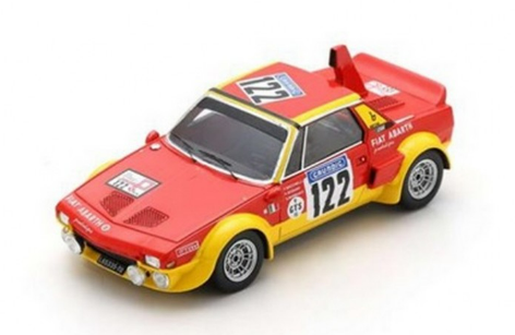 FIAT X 1/9 ABARTH N°122 TOUR DE FRANCE AUTOMOBILE 1974 BACCHELLI - SODANO SPARK 1/43°