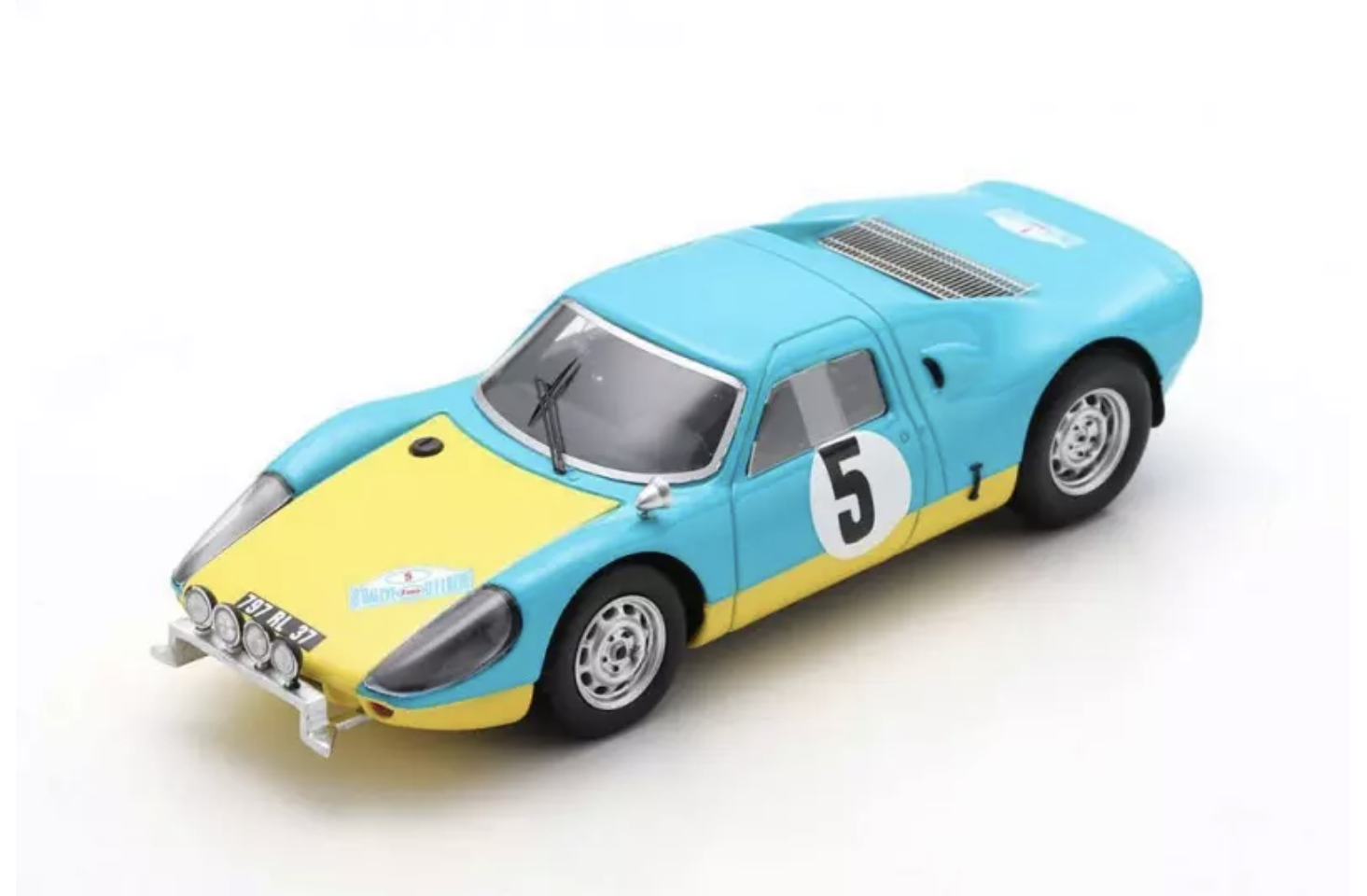 PORSCHE 904 GTS N°5 VAINQUEUR RALLYE D'ELBEUF 1967 SPARK 1/43°