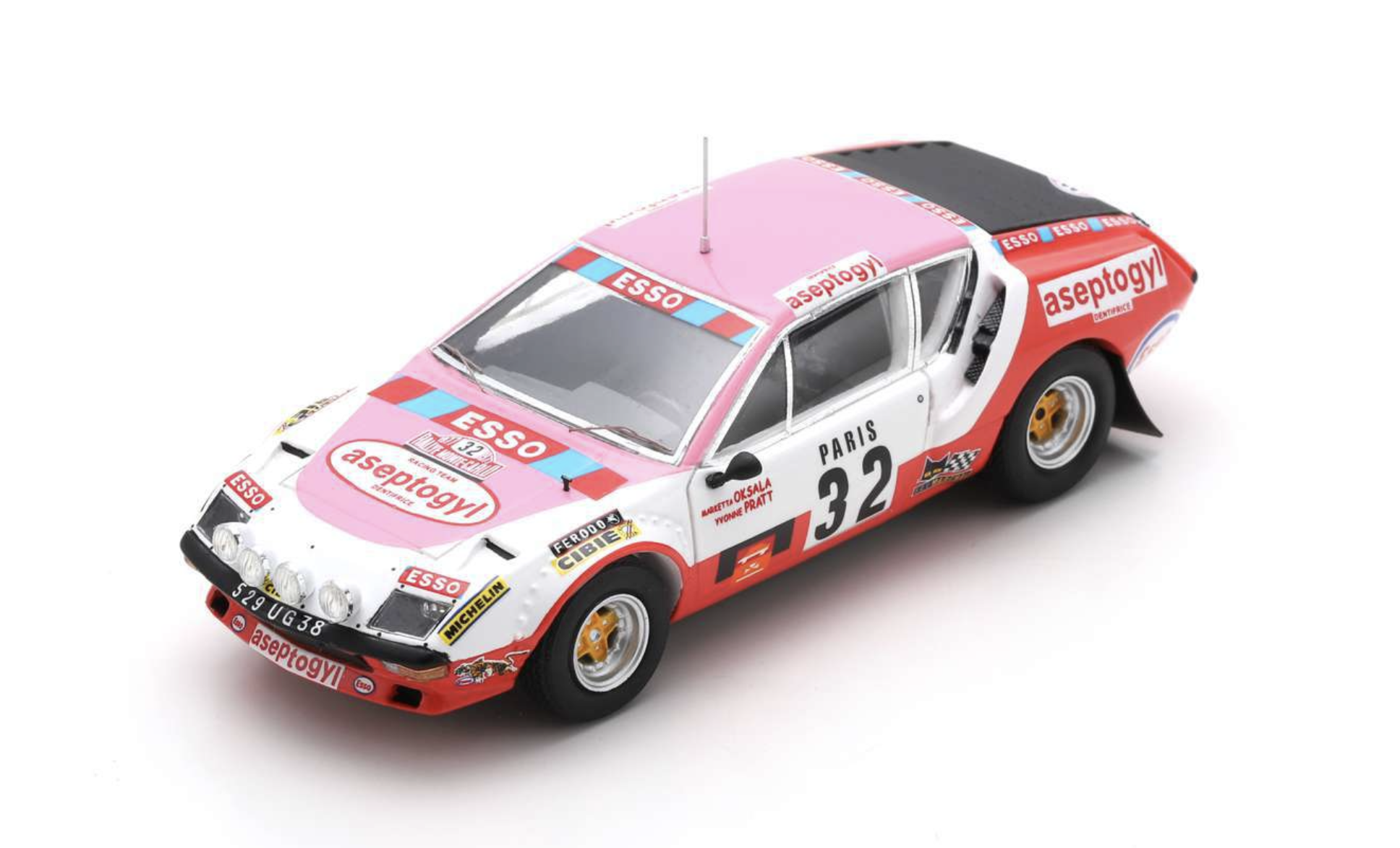 ALPINE A310 N°32 17TH RALLY MONTE CARLO 1977 SPARK 1/43°