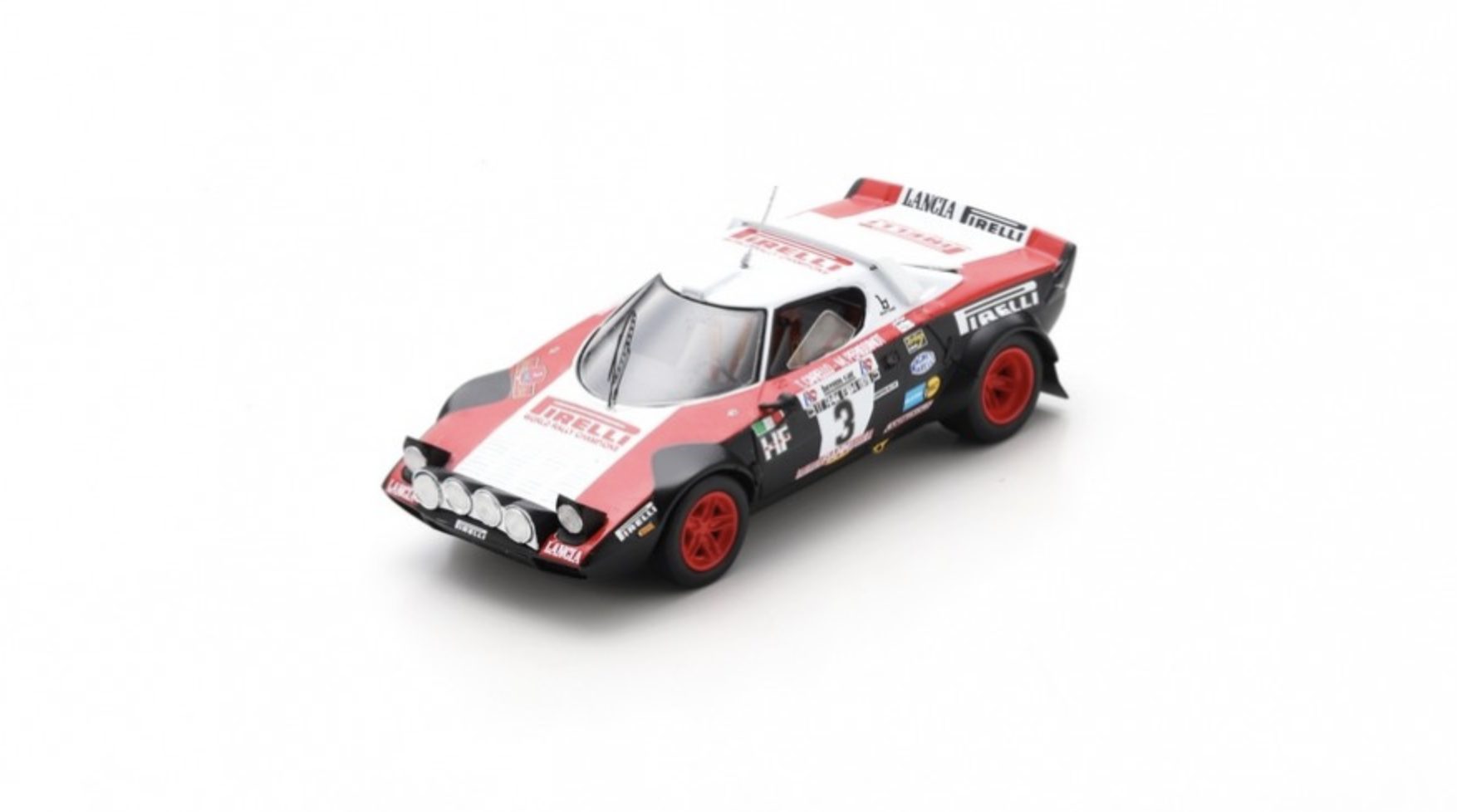 LANCIA STRATOS HF N°3 CHAMPIONNAT D'EUROPE DES RALLYES 1978 SPARK 1/43°