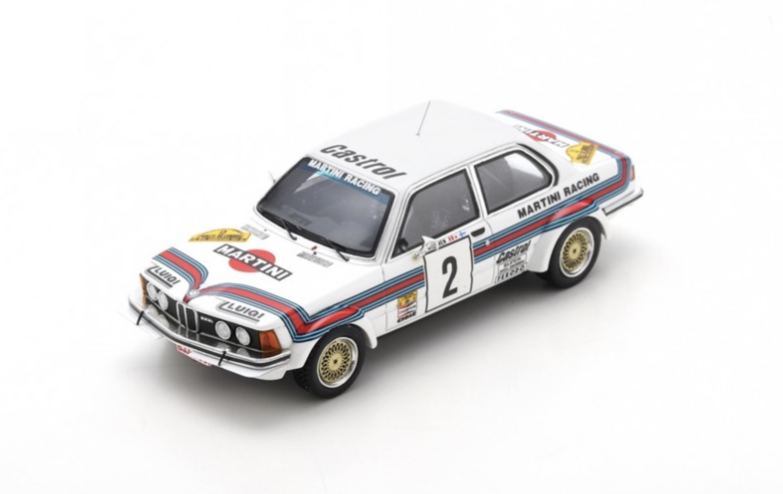 BMW 323i GR2 N°2 RALLYE DU CONDROZ 1980 SPARK 1/43°