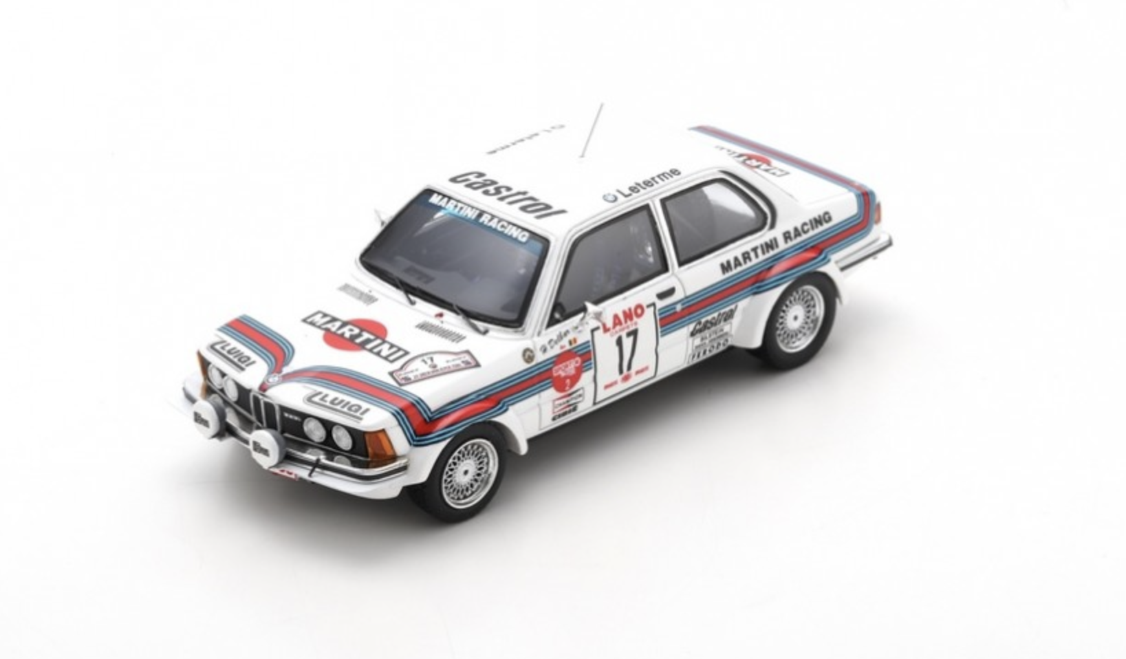 BMW 323i GR2 N°17 YPRES 24H RALLY 1980 SPARK 1/43°