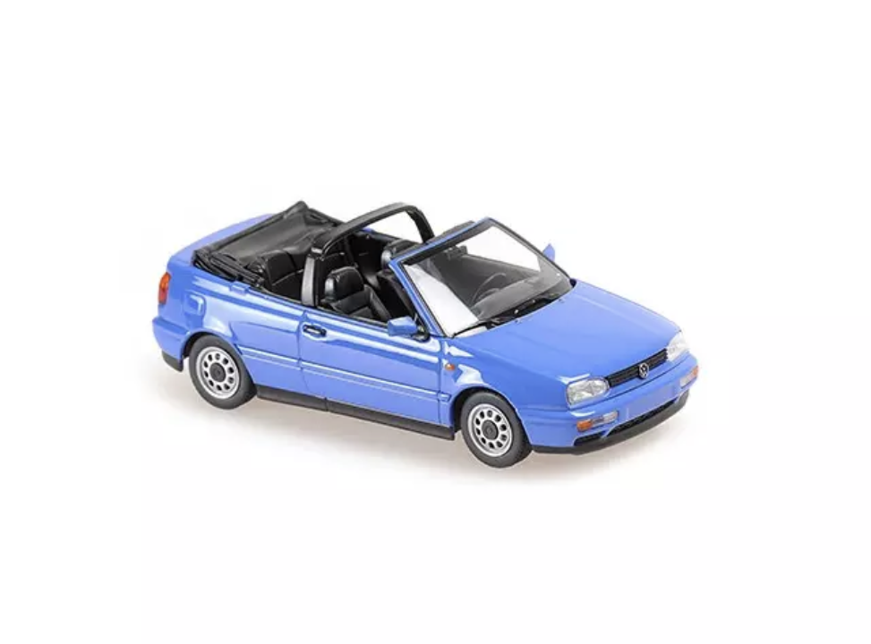VOLKSWAGEN GOLF 3 CABRIOLET BLEU 1997 MAXICHAMPS 1/43°