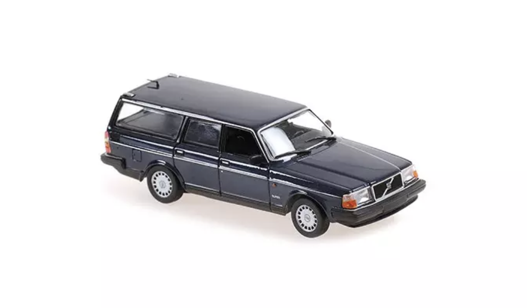 VOLVO 240 GL BREAK BLEU 1986 MAXICHAMPS 1/43°