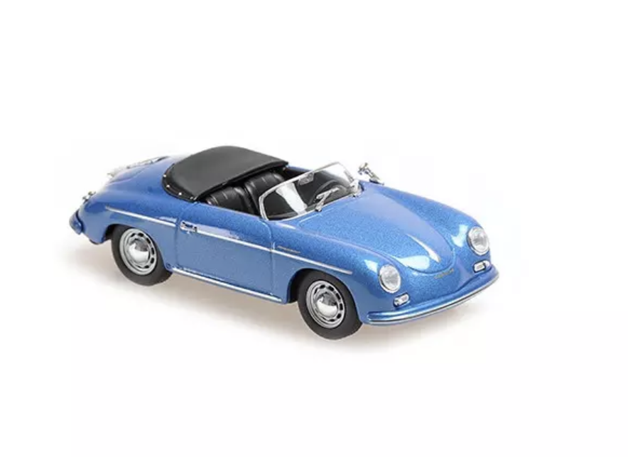 PORSCHE 356 SPEEDSTER BLEU 1956 MAXICHAMPS 1/43°