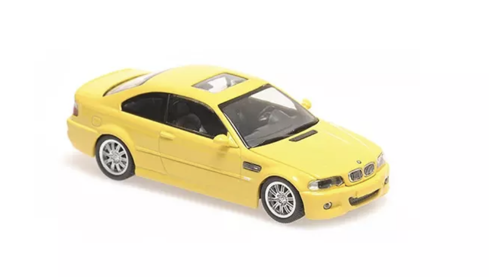 BMW M3 COUPE (E46) JAUNE 2001 MAXICHAMPS 1/43°