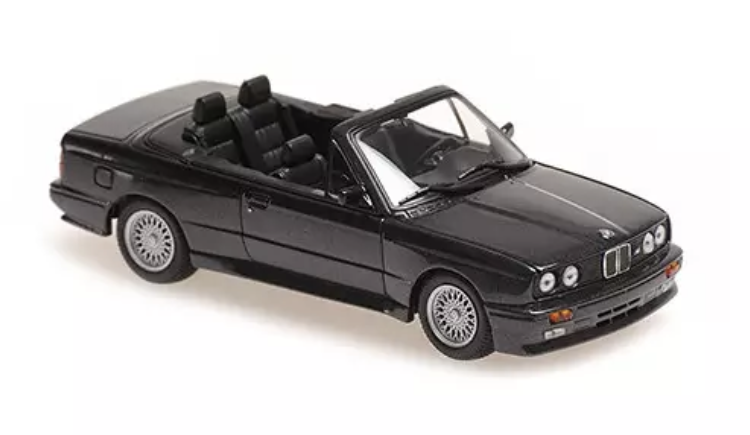 BMW M3 CABRIOLET BLACK 1988 MAXICHAMPS 1/43°