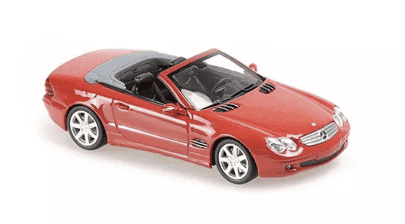 MERCEDES-BENZ SL-CLASS RED 2001 MAXICHAMPS 1/43°