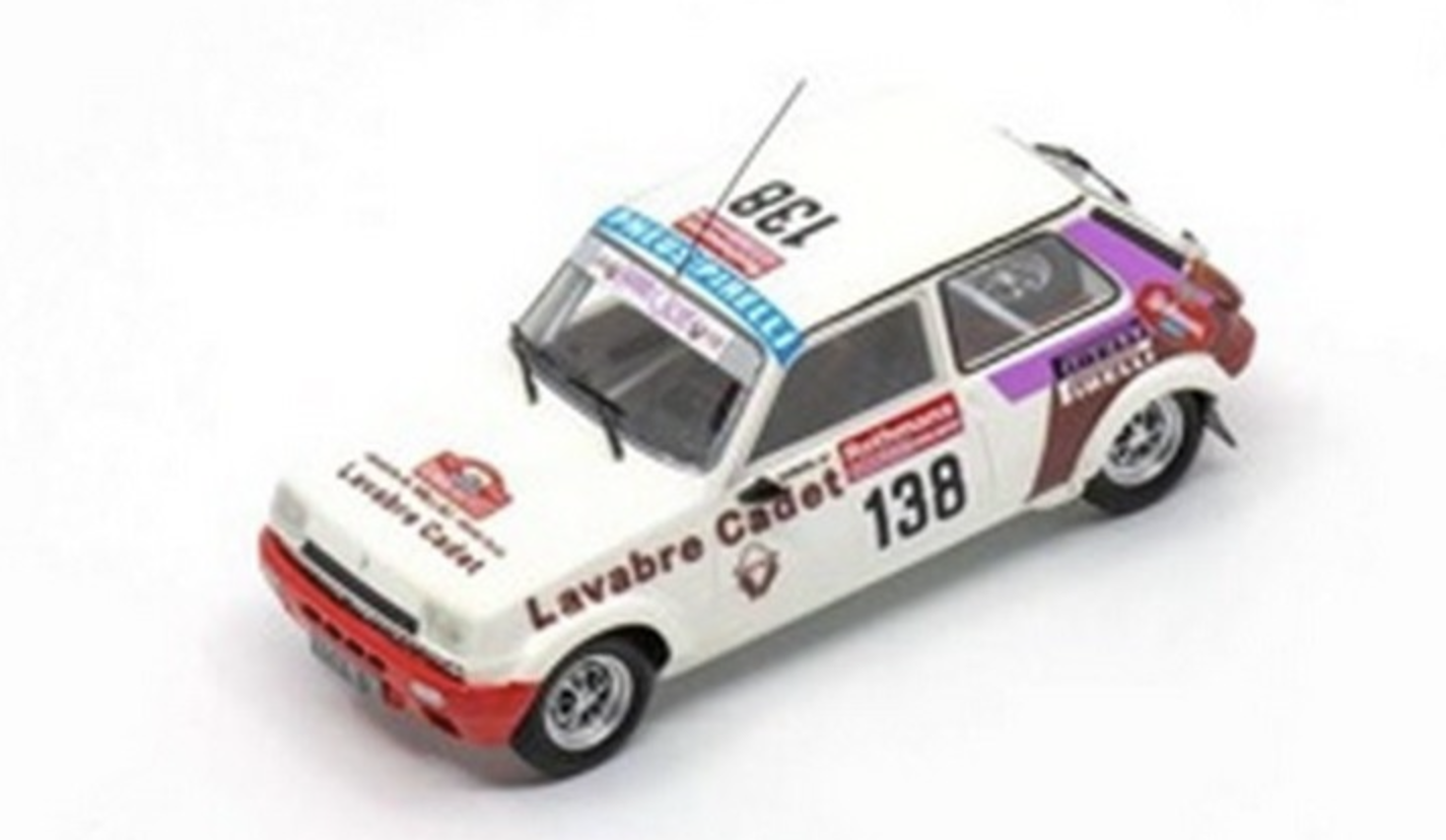 RENAULT 5 ALPINE N°138 GR2 1000 PISTES DE CANJUERS 1983 SPARK 1/43°