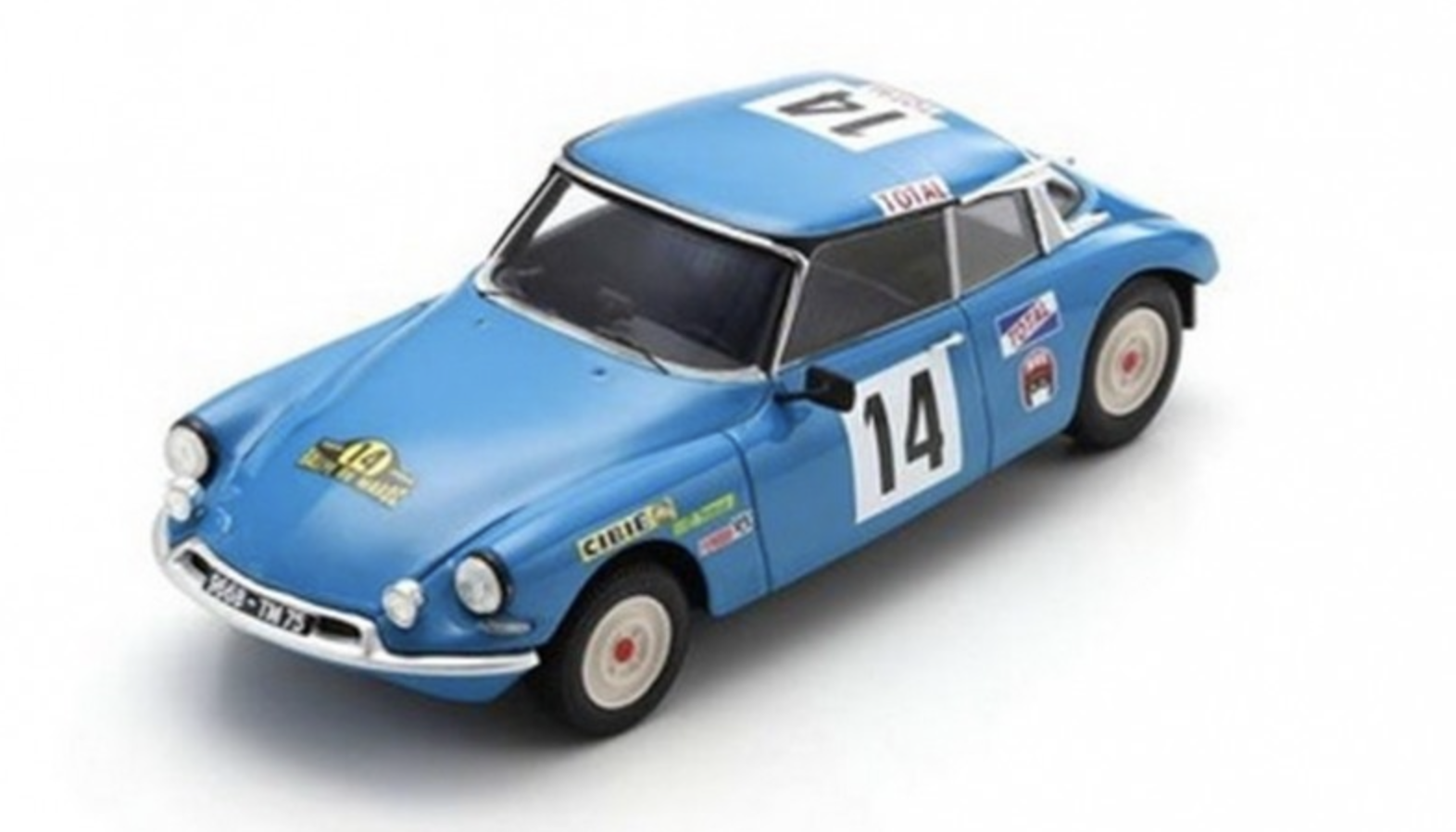 CITROEN DS 21 PROTO N°14 VAINQUEUR RALLYE DU MAROC 1969 SPARK 1/43°