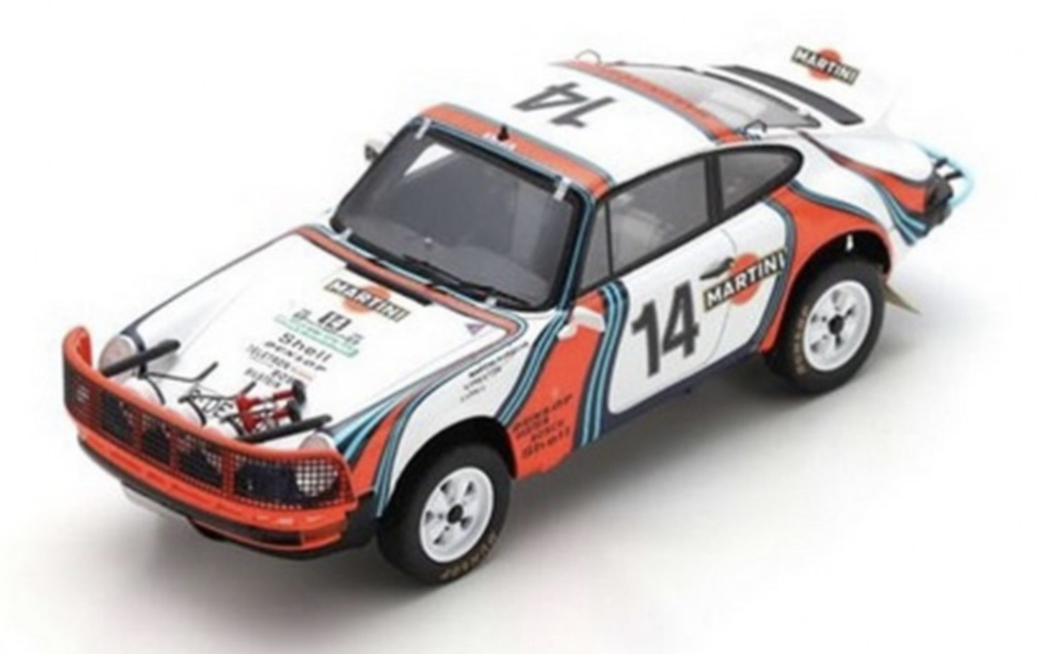 PORSCHE 911 SC 3.0 N°14 2ND SAFARI RALLY 1978 SPARK 1/43°