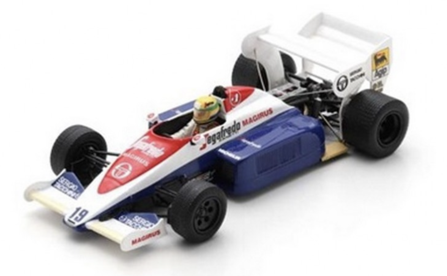 TOLEMAN TG184 N°19 3RD BRITISH GP 1984 SPARK 1/43°