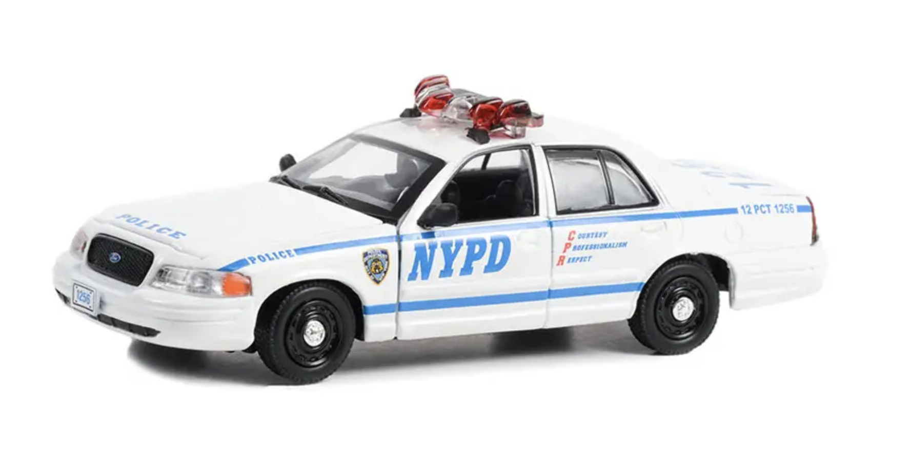 FORD CROWN VICTORIA NYPD POLICE QUANTICO 2003 GREENLIGHT 1/43°