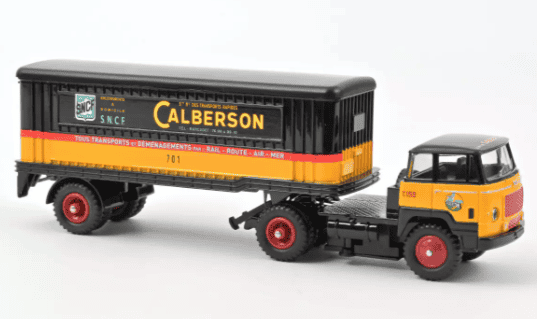 Camion Renault Galion Baché Calberson – Miniature Norev 1/43 – En Boîte – Occasion Comme Neuf