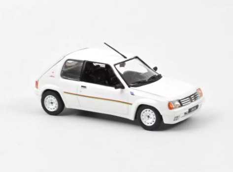 PEUGEOT 205 RALLYE 1988 BLANC NOREV 1/43°