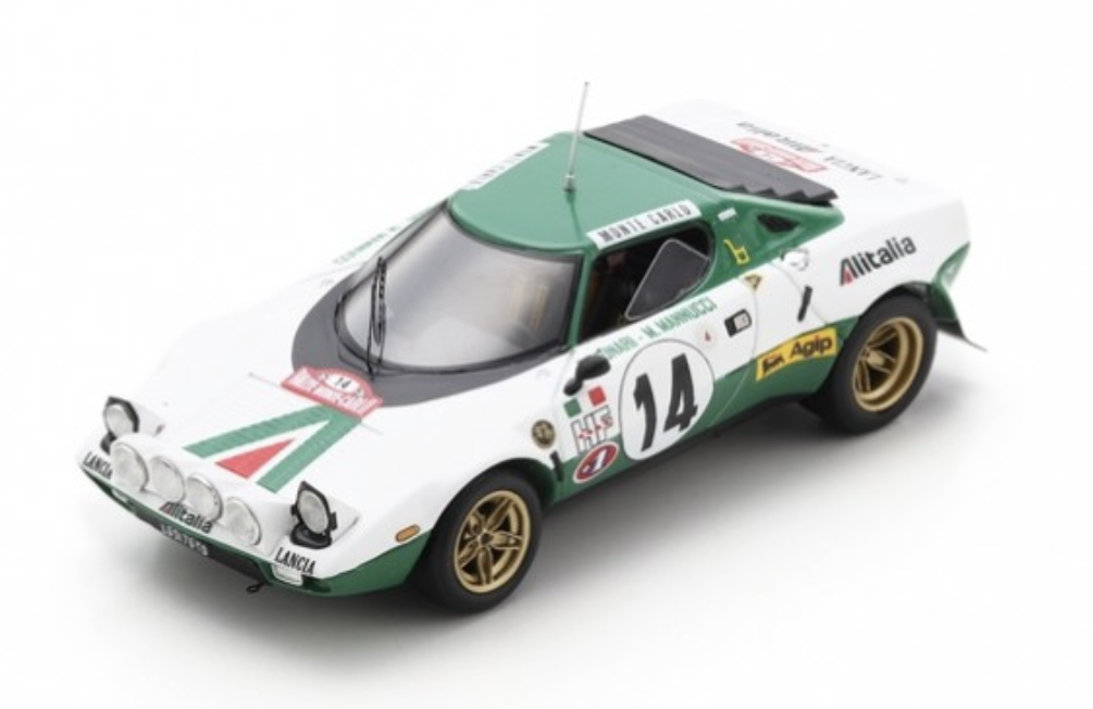 LANCIA STRATOS HF N°14 VAINQUEUR RALLYE MONTE CARLO 1975 SPARK 1/43°