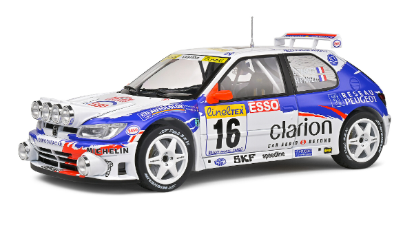 PEUGEOT 306 MAXI PANIZZI MONTE CARLO 1998 SOLIDO 1/18°