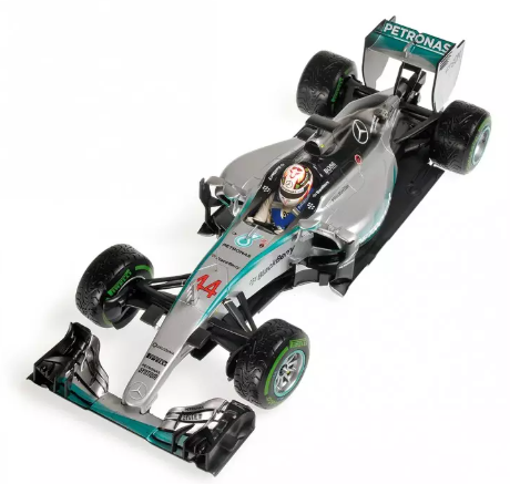 MERCEDES AMG PETRONAS F1 TEAM W06 HYBRID LEWIS HAMILTON CHAMPION DU MONDE 2015 MINICHAMPS 1/18°