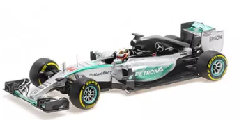 MERCEDES W06 HYBRID LEWIS HAMILTON CHAMPION DU MONDE 2015 MINICHAMPS 1/43°