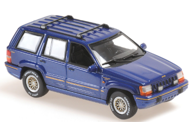 JEEP GRAND CHEROKEE BLEU MARINE MAXICHAMPS 1/43°JEEP GRAND CHEROKEE BLEU MARINE MAXICHAMPS 1/43°