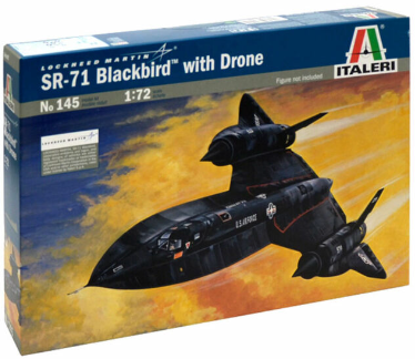 SR-71 BLACKBIRD WITH DRONE ITALERI 1/72°